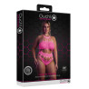 Ouch! Glow Body à encolure grecque Rose Fluo